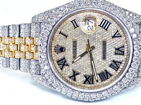 rolex watch with diamonds mens|Rolex men's watch diamond bezel.